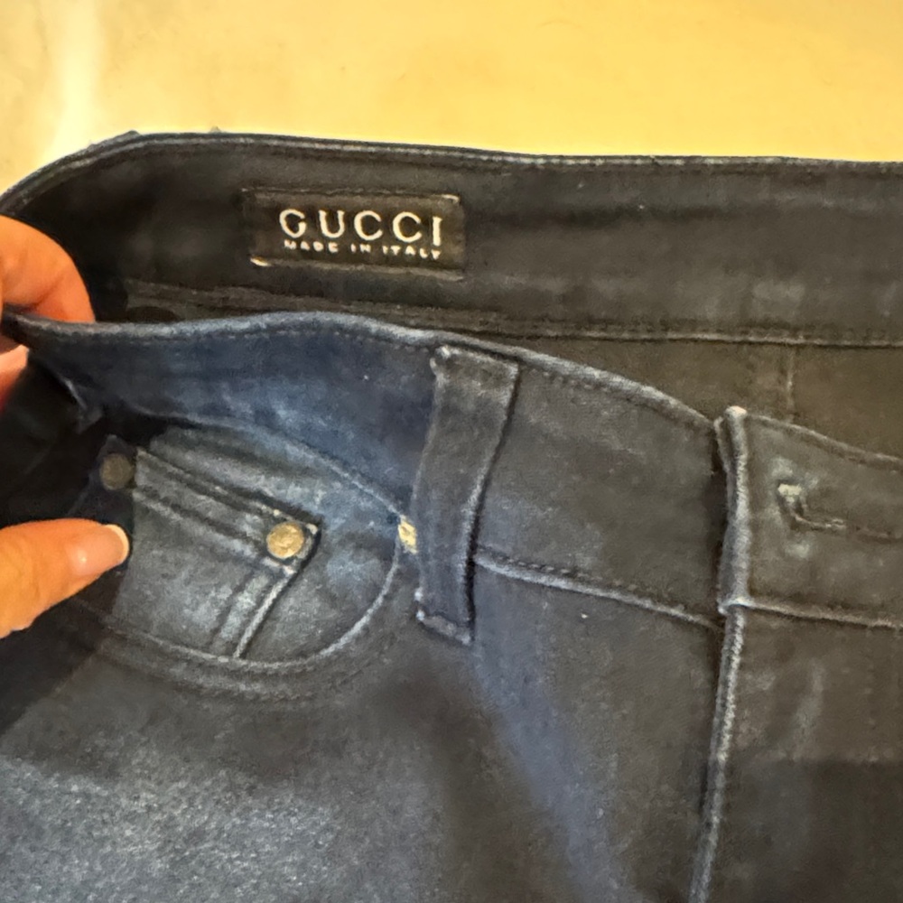 Gucci Dark Blue Denim Trousers